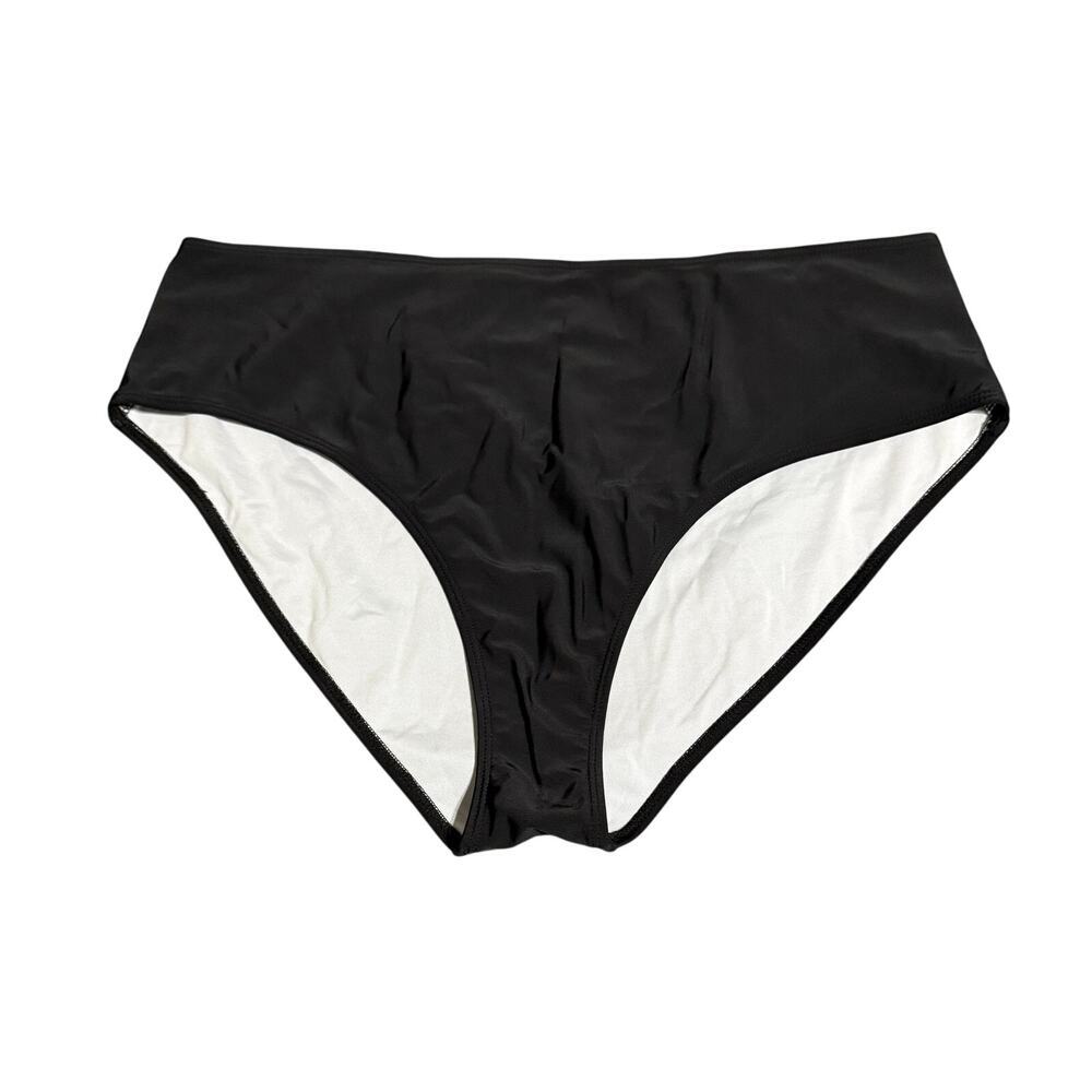 NWOT‎ Black Plus Size Black 3XL Bikini Bottom Swimsuit Versatile Basic